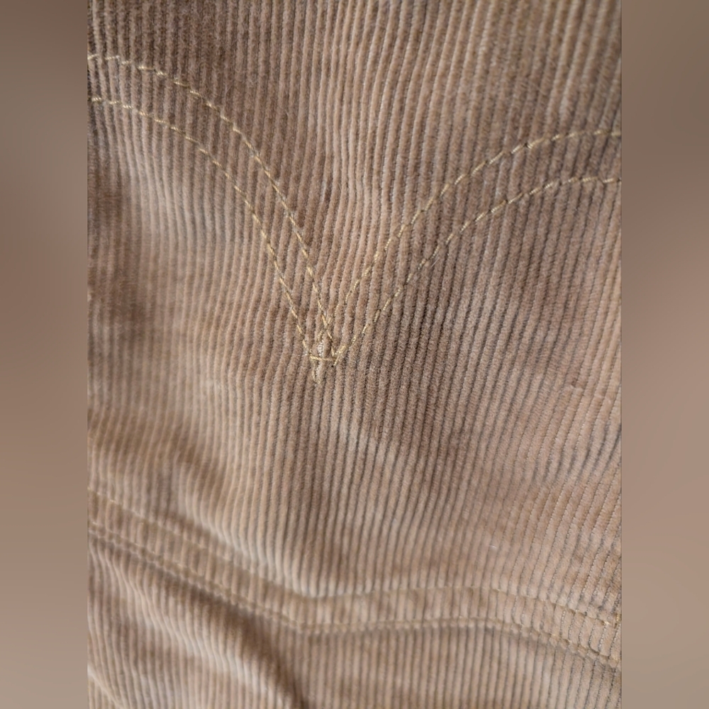 Levi's ICON Tan Corduroy Mini Skirt - Picture 7 of 9